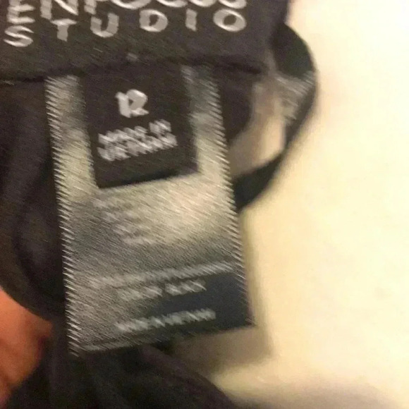 NWT En Focus Studio Mesh Long Sleeve Midi Dress w/Peephole Back-Size 12 - Picture 9 of 11